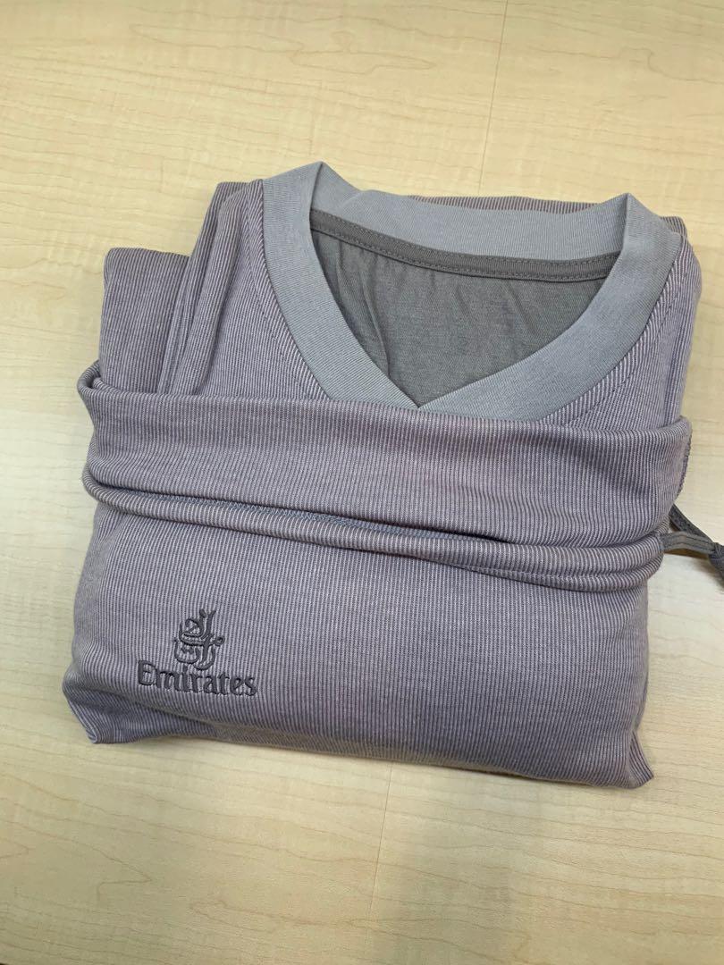 Emirates Business Class pajamas, Men's Fashion, Tops & Sets, Sleep and Loungewear on Carousell