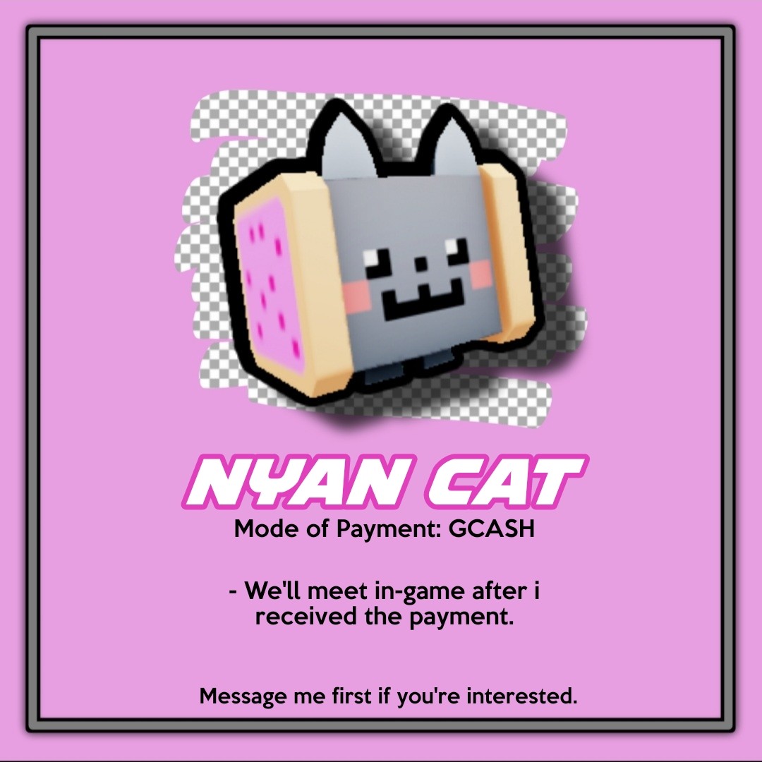 [EXCLUSIVE] Pet Simulator X Nyan Cat, Video Gaming, Gaming Accessories