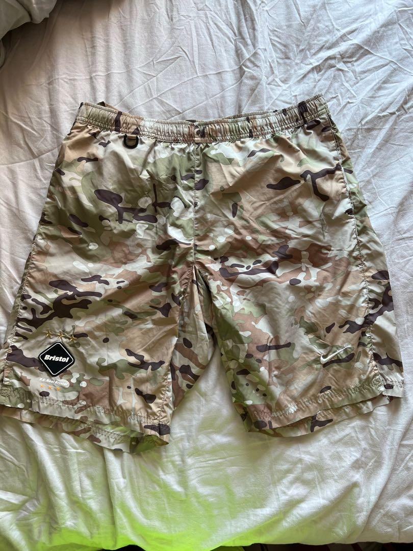 FCRB x NIKE DESERT CAMO SHORTS 迷彩短褲L, 男裝, 褲＆半截裙, 短褲