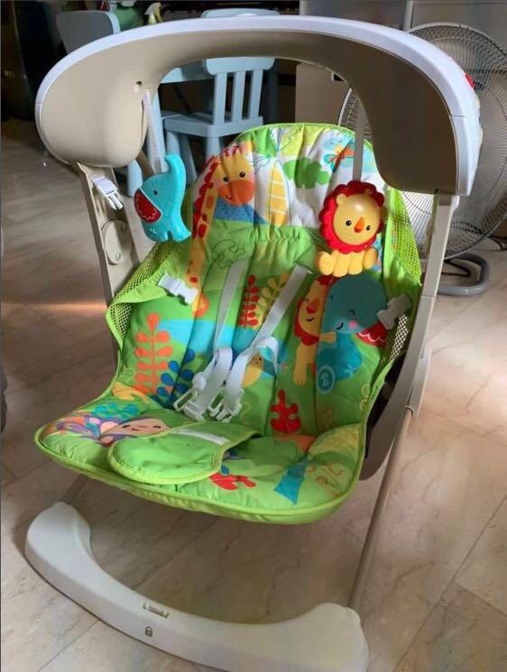 Fisher Price Rainforest Take Along 2in1 Swing And Seat Rocker, Babies