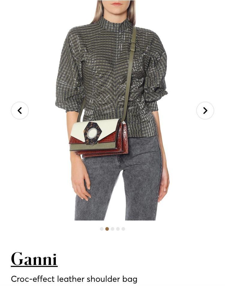 Ganni croc shop bag