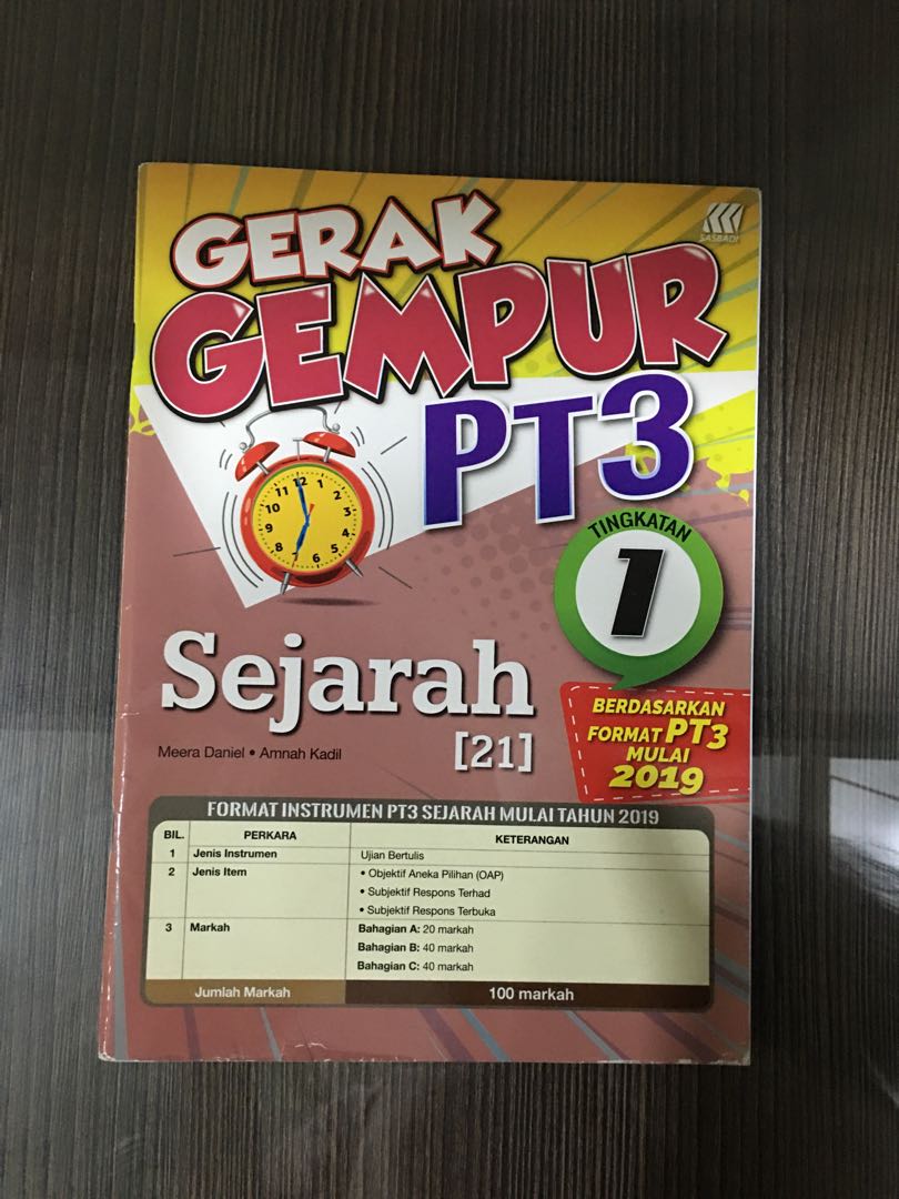 Gerak Gempur Pt3 Tingkatan 1 Sejarah Format Terkini 2019 Hobbies Toys Books Magazines Storybooks On Carousell