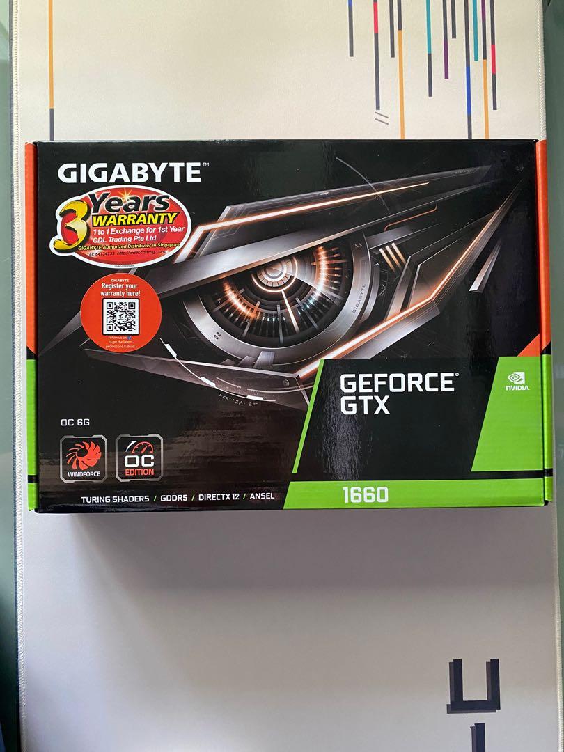 Gigabyte GTX 1660 OC 6GB Computers Tech Parts Accessories