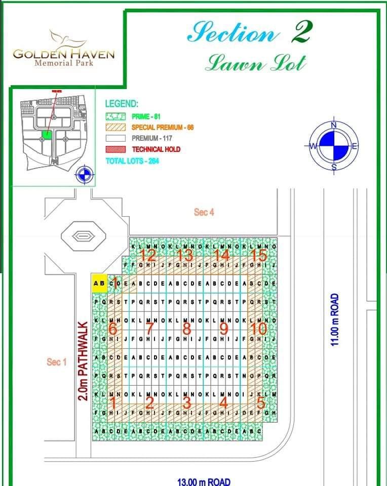 Golden Haven - Bauan, Batangas (Category: Memorial Lot) located in Las Pinas. Submitted by heyitsaloe (Listing ID 1148902088, Image 2). Description: Golden Haven - Bauan, Batangas ▫️Location: 2-11-B (Upper Tier Only) ▫️Deed of Assignment ▫️Prime Lot (Tabi ng pathwalk) ▫️2.5 sqm ▫️Fully paid (With existing title) ▫️Ready for interment ▫️Capacity: 1 fresh bodies, 2 bones/ashes ▫️RFS: Need funds for minor house renovation ▫️PM me for queries and oth