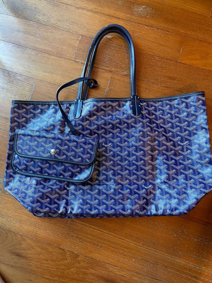 Saint-louis leather tote Goyard Blue in Leather - 36423142