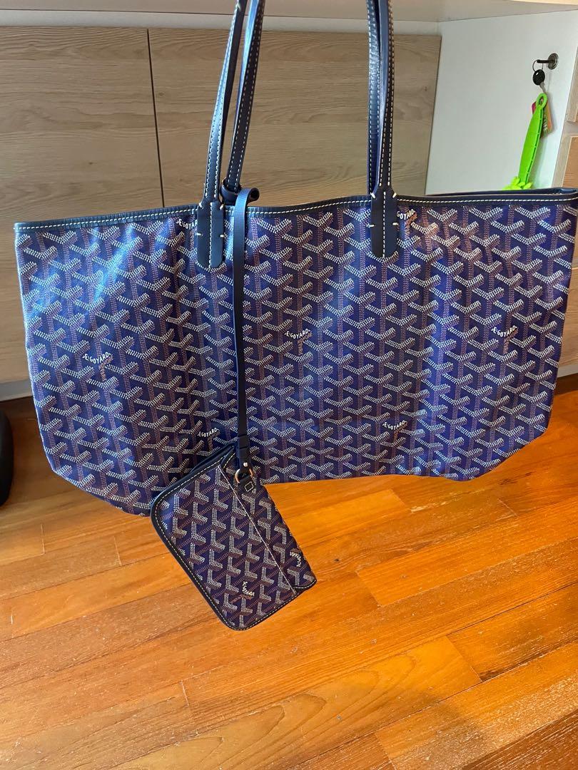 Brandnew Authentic Goyard Saint Louis Tote Blue Shoulder Bag 👜, Luxury,  Bags & Wallets on Carousell