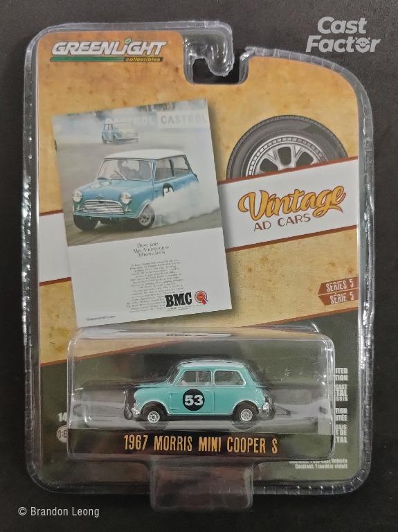 Greenlight 1/64 - Morris Mini Cooper S 1967 Racing Blue