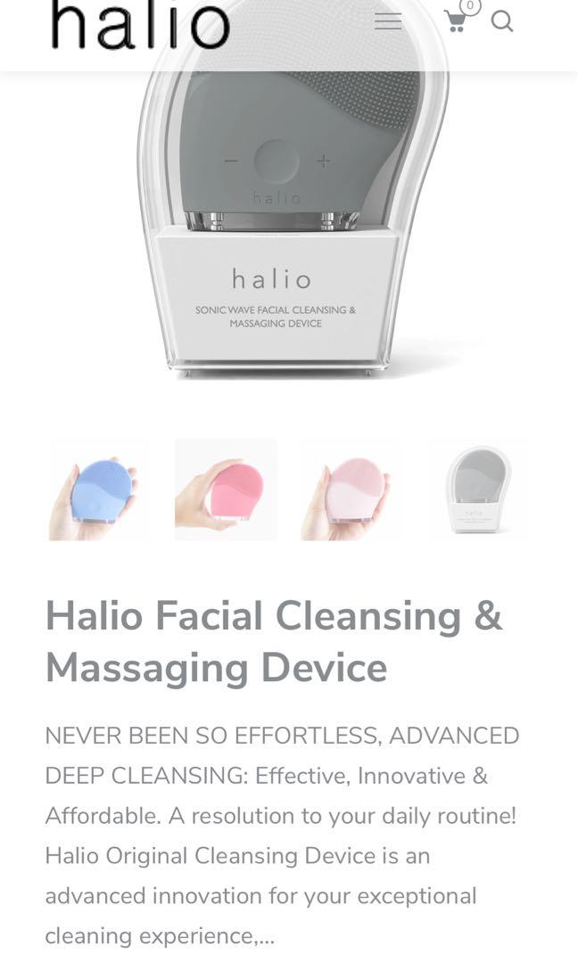 Halio Sonic Wave Facial Cleansing & Massaging Device, Beauty & Personal