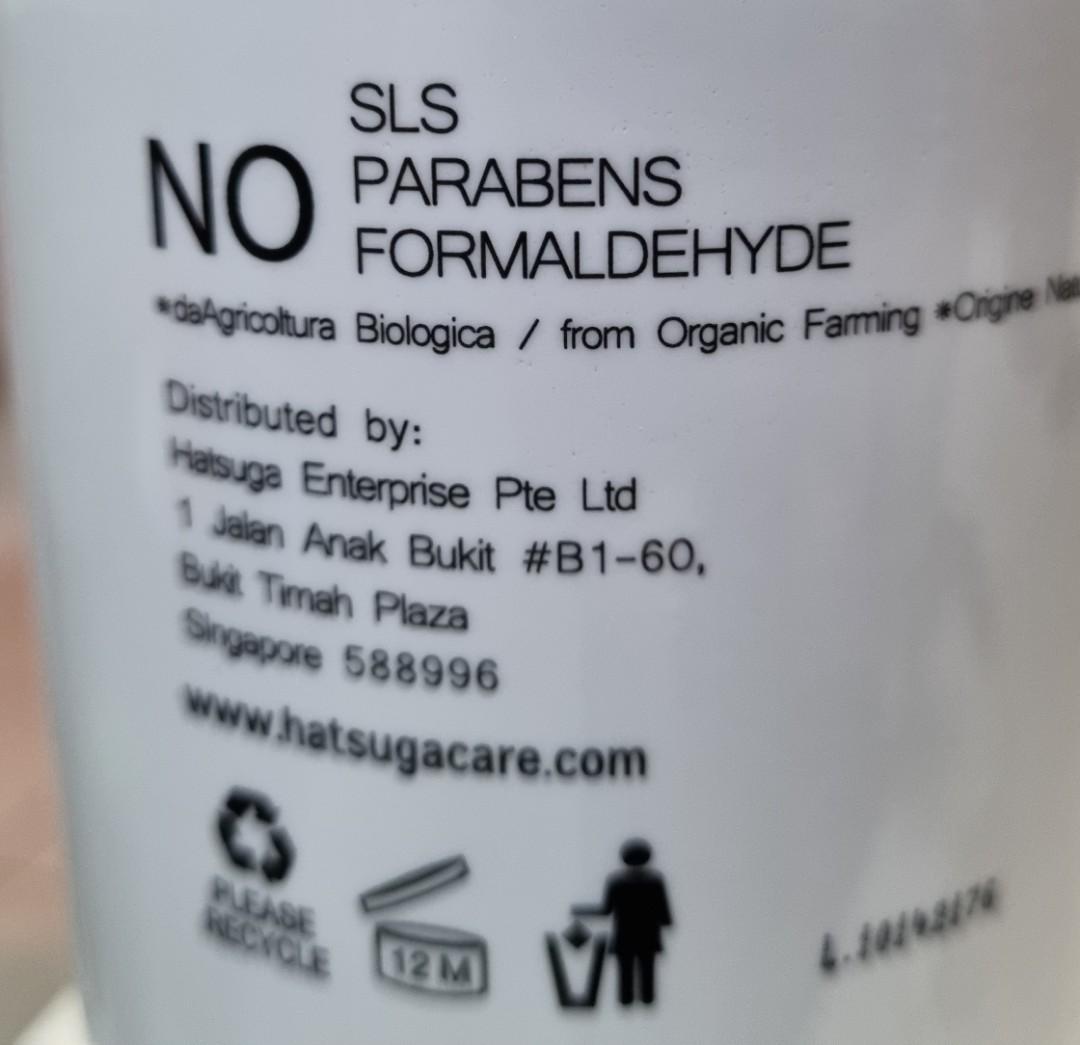 BN Hatsuga Pro Revitalizing Shampoo Organic No SLS Parabens