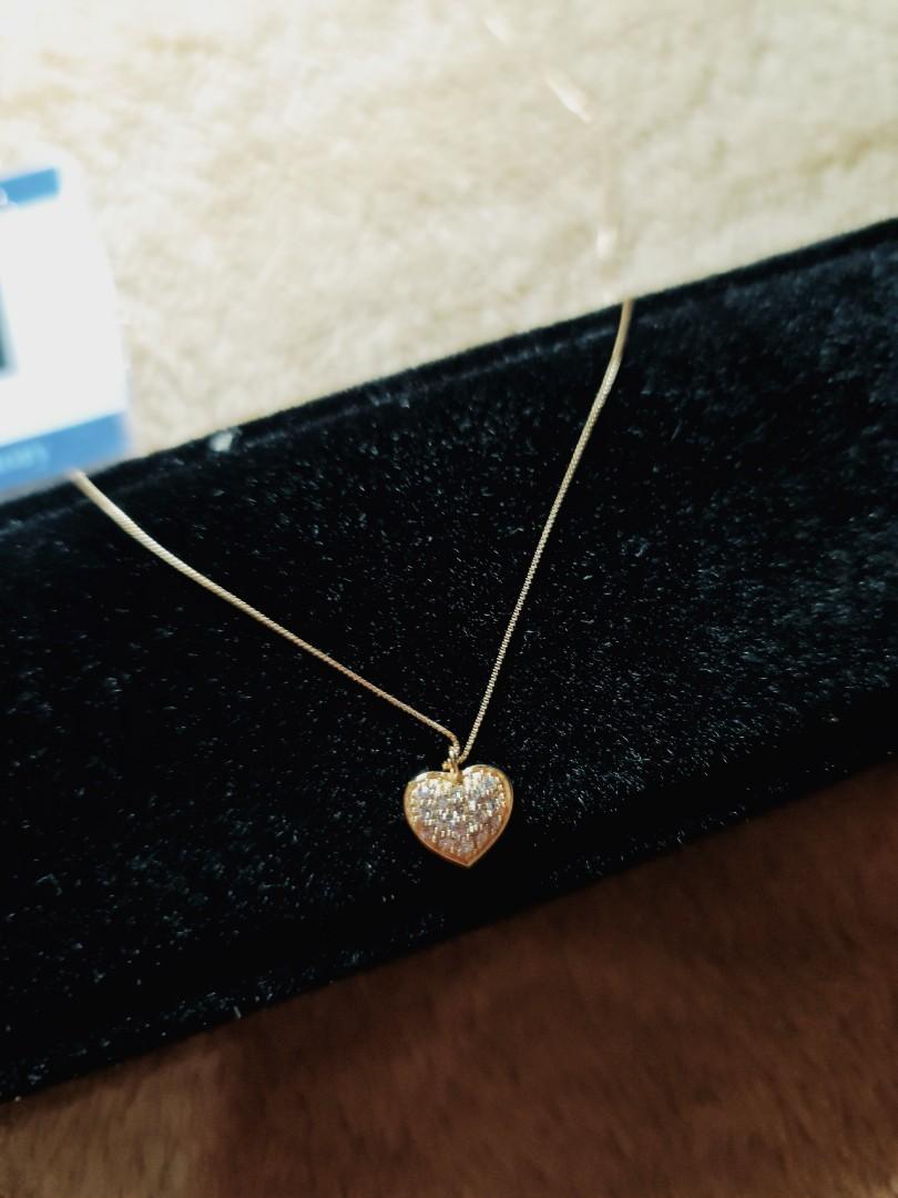 Genuine diamond heart necklace hot sale