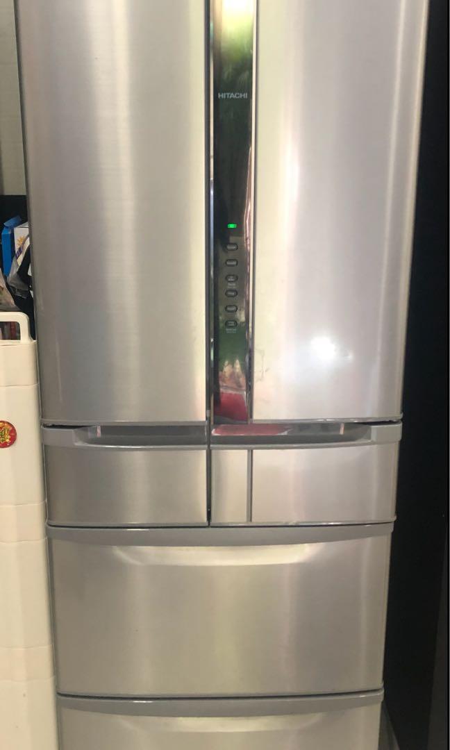 Hitachi 6 door refrigerator fridge, auto ice maker, vacuum compartment