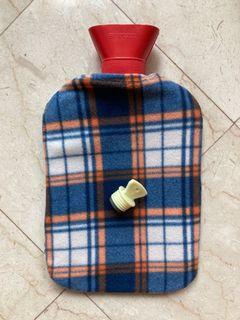 Hot water bottle & cover, $6