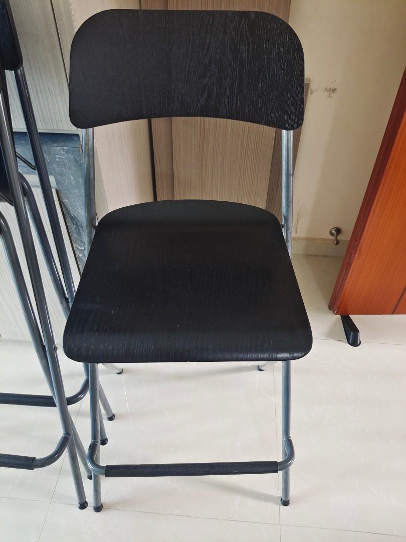 IKEA FRANKLIN Foldable Bar stool (Bundle of Two), Furniture & Home