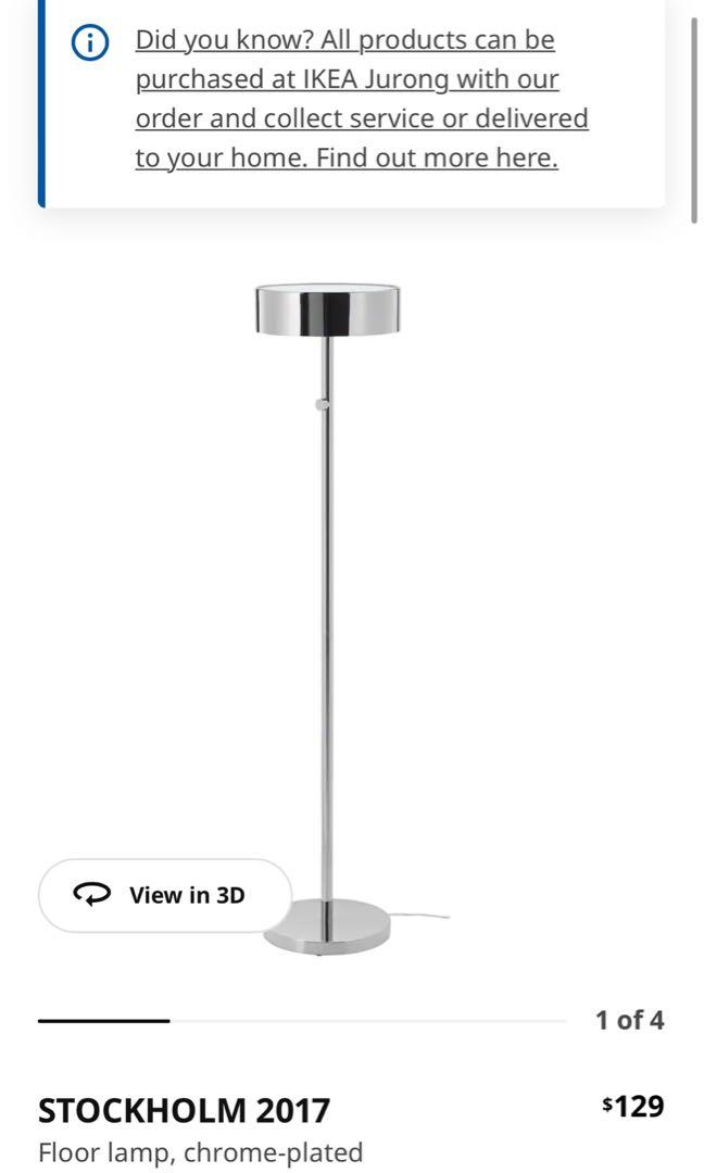 IKEA STOCKHOLM floor lamp, Furniture & Home Living, Lighting & Fans
