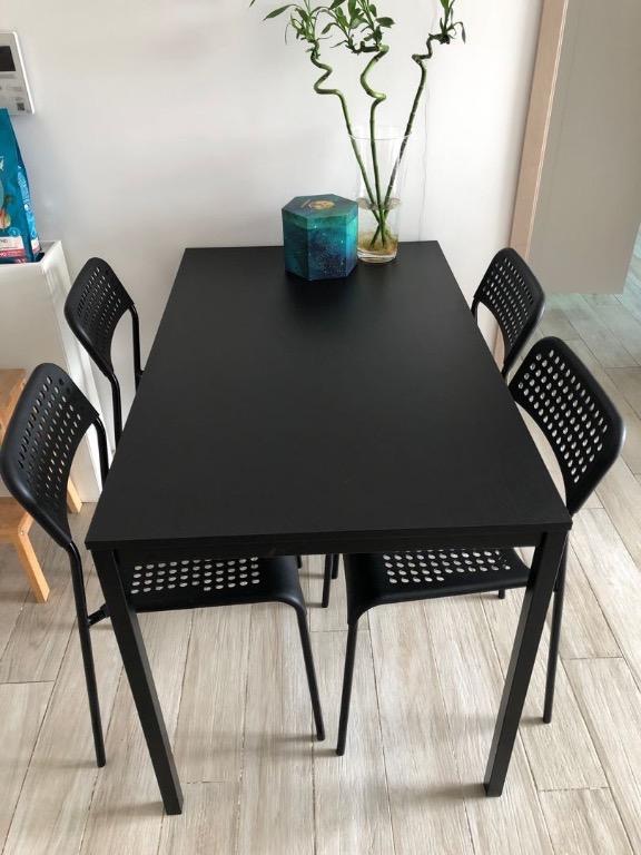 SANDSBERG Table, black, 431/4x263/8 - IKEA