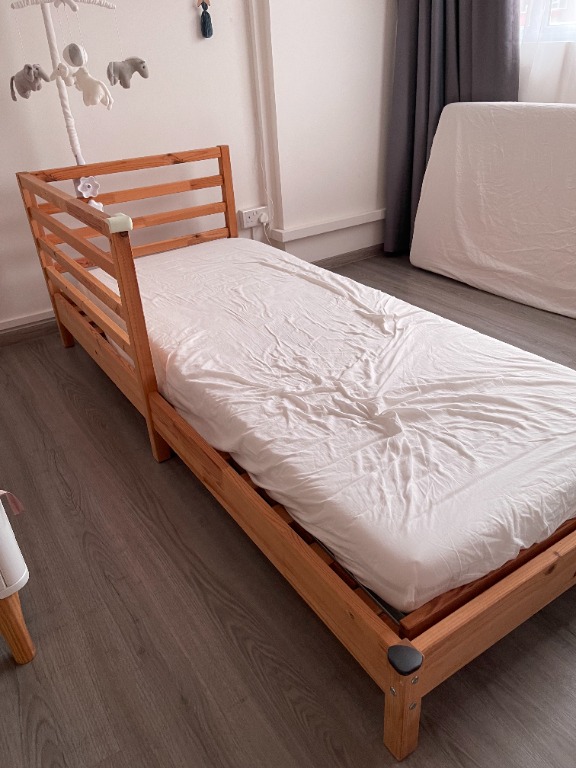 Ikea single store pine bed