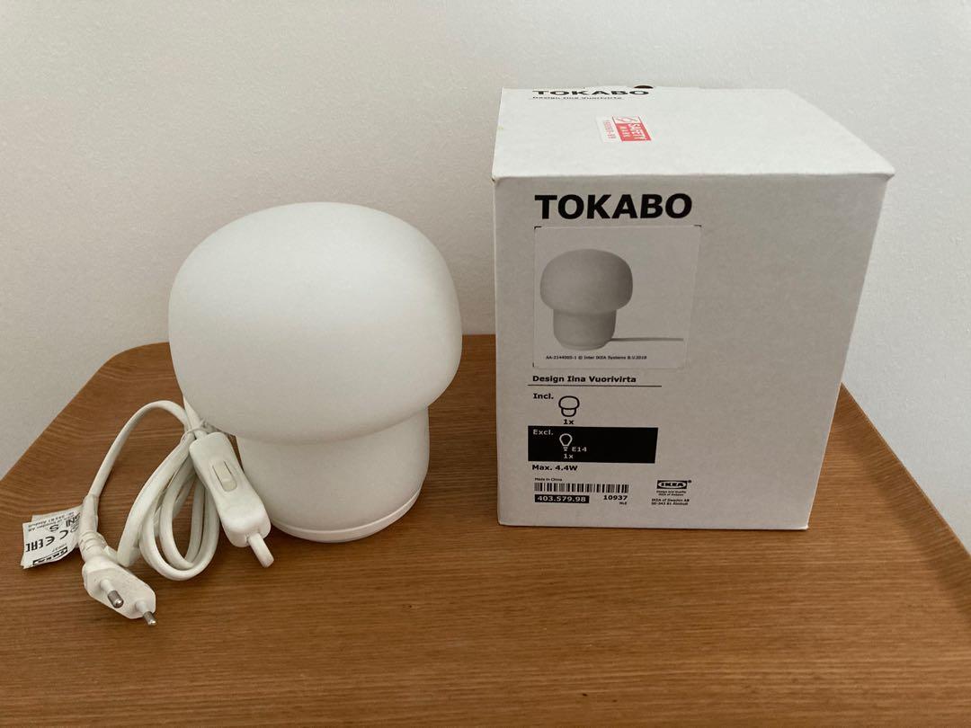 IKEA TOKABO Table lamp incl light bulb, Furniture & Home Living
