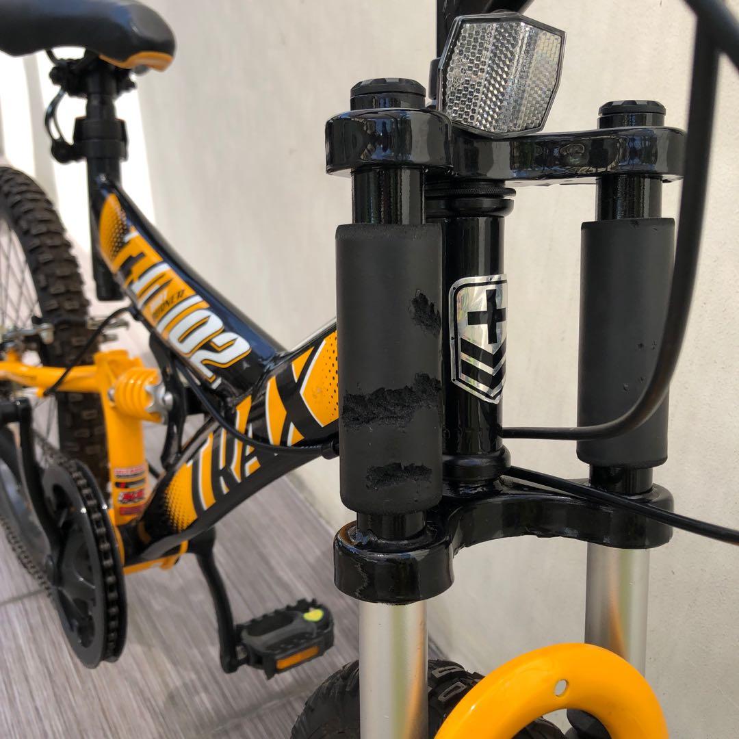 Imported Amazon Purchased TRAX Brand 50cm 20in Kids Mini Mountain Bike Trax Dual Suspension Mountain Bicycle
