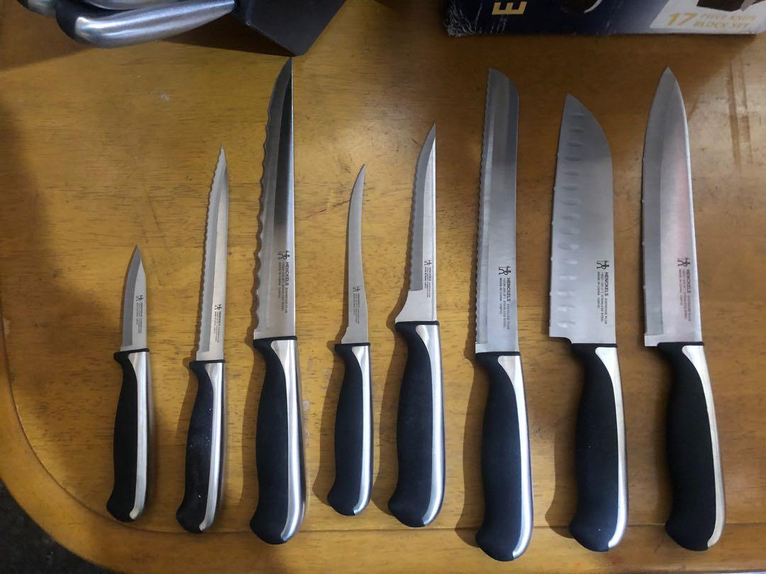 J.A. Henckels 17pc Block Set Ever Edge Bnew with box (Category: Knives & Chopping Boards) located in Santa Maria. Submitted by casa_de_marques (Listing ID 1149032818, Image 3). Description: Bnew original JA Henckels 17pc block set. Eversharp no sharpening needed New with box Nego.
