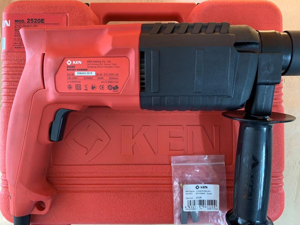 Ken 2520E SDS+ Rotary Hammer, Commercial & Industrial, Construction Tools &  Equipment on Carousell