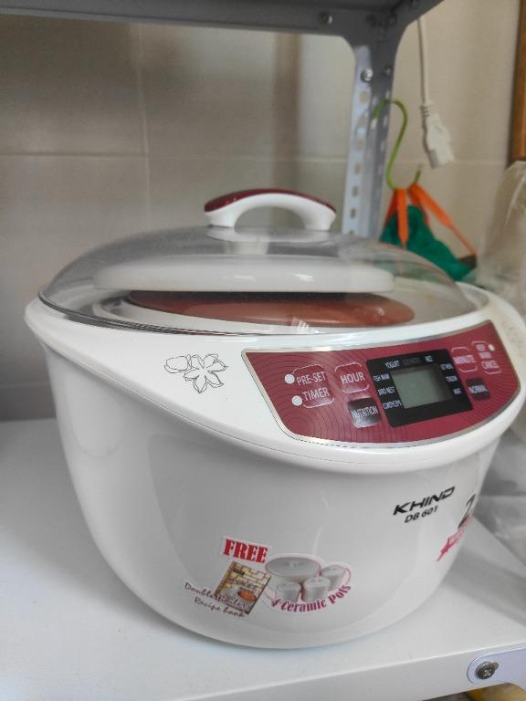 Khind Double Boiler 3.2L Stainless Steel with Ceramic Pot DB601, TV