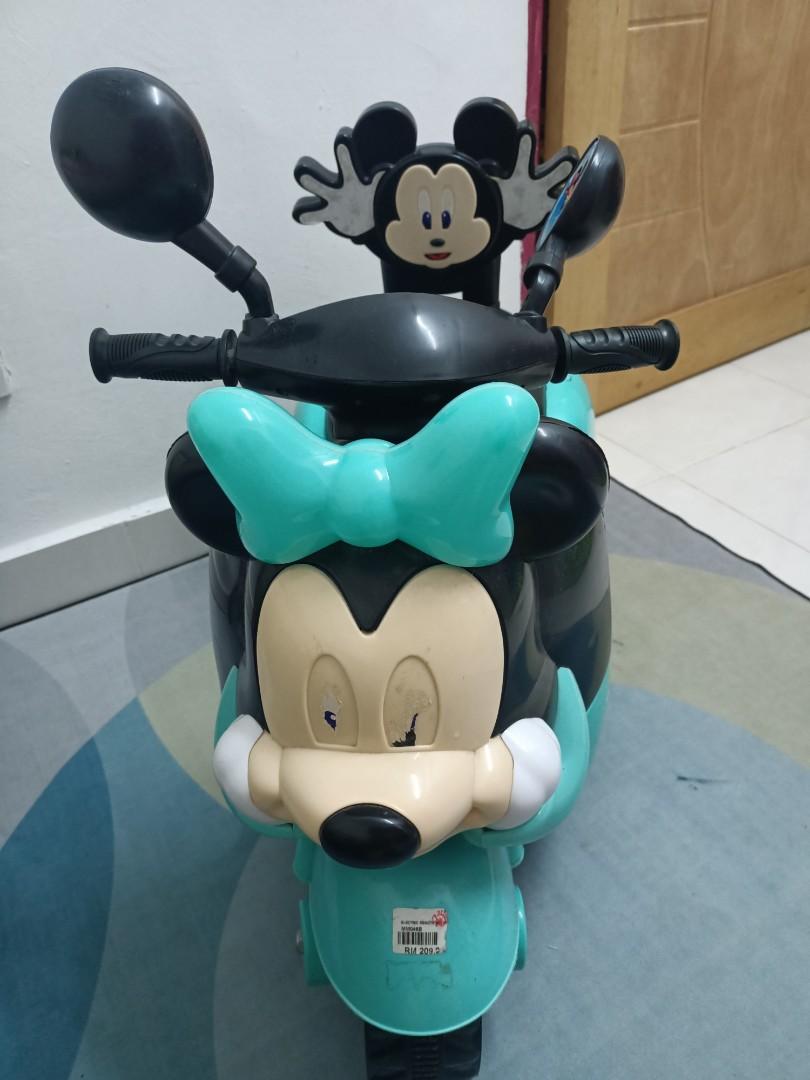 Kids Ride on Minnie Mouse Electric Motor Bike Rechargeable Tricycle