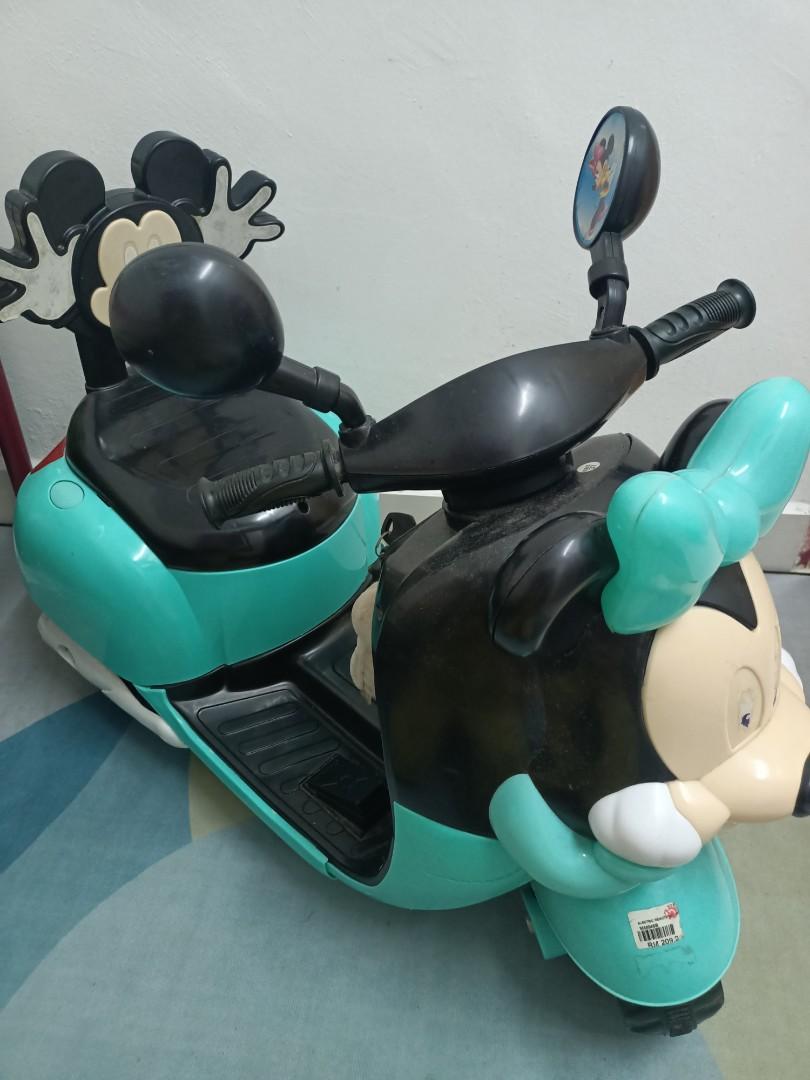 Kids Ride on Minnie Mouse Electric Motor Bike Rechargeable Tricycle