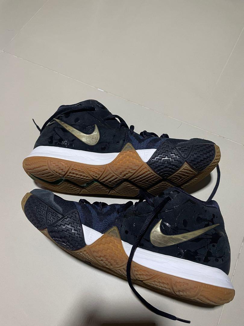 kyrie 4 pitch blue metallic gold