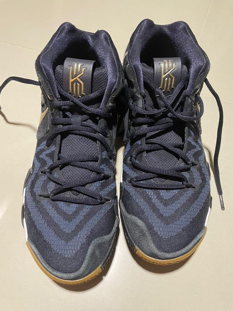 Nike kyrie 4 pitch blue hot sale metallic gold