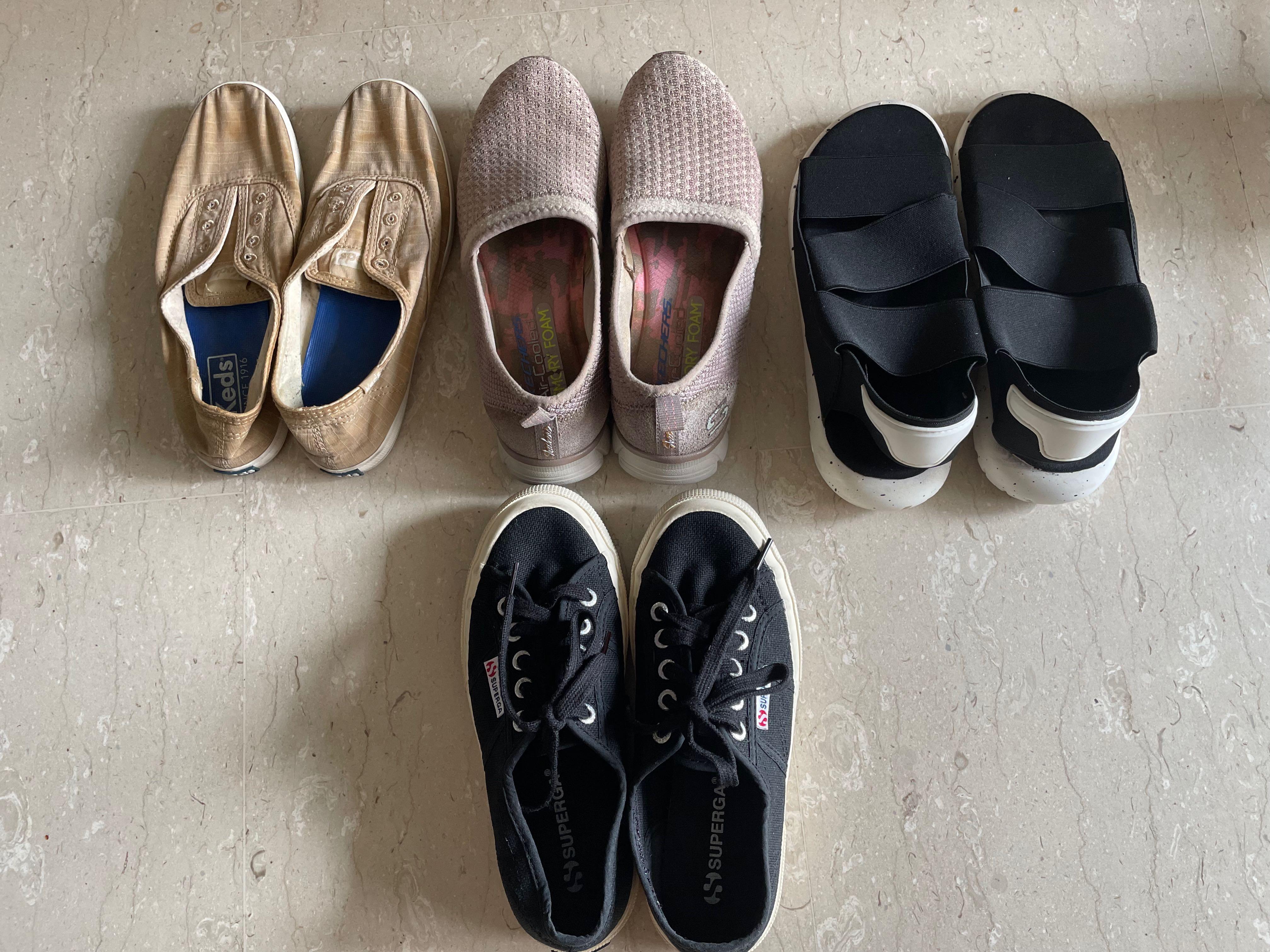 Ladies sneakers shoes and sandal keds skechers superga Women s Fashion Footwear Shoe inserts on Carousell
