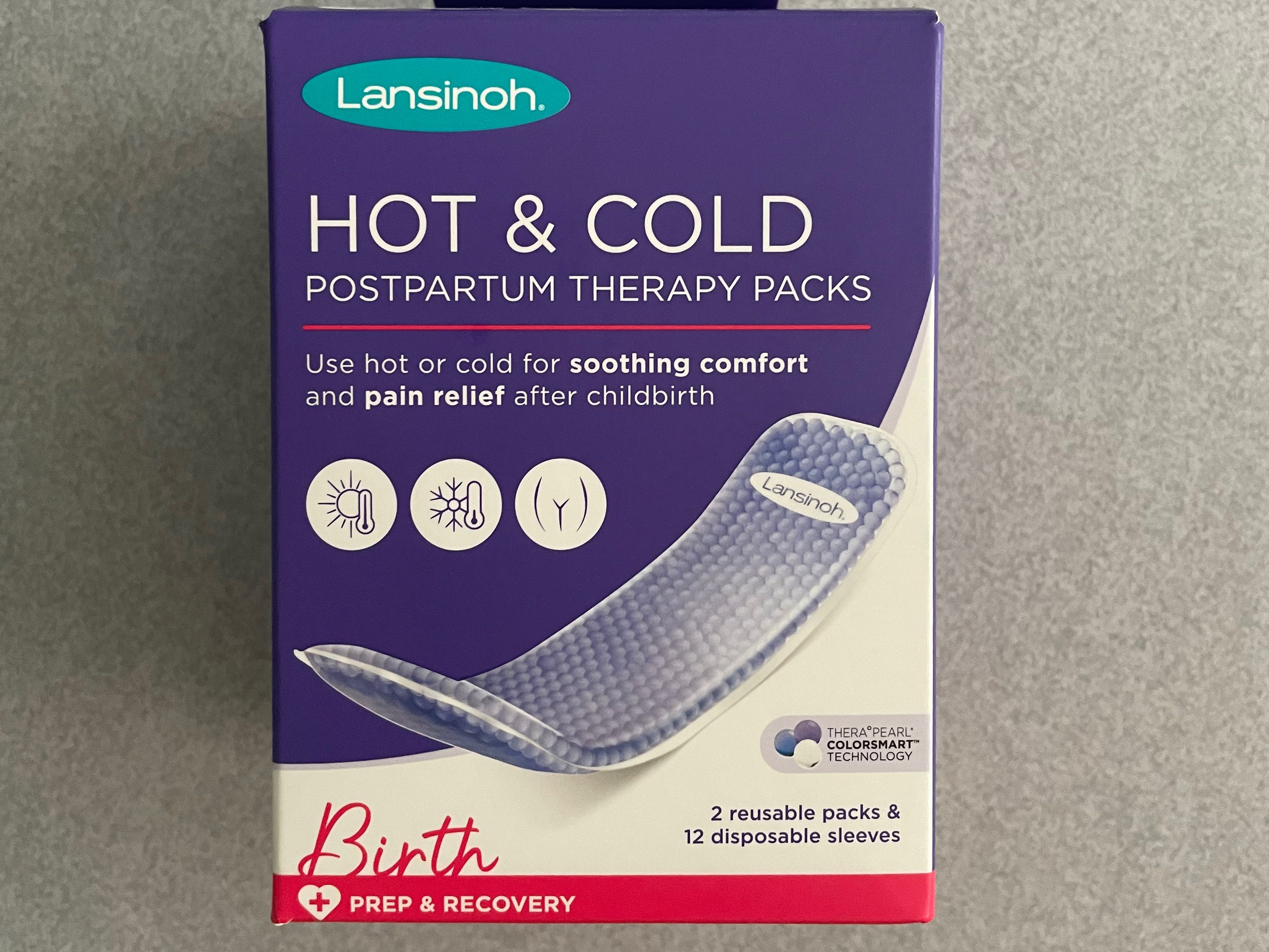 Lansinoh Hot & Cold Postpartum Therapy Packs pack of 2, Health