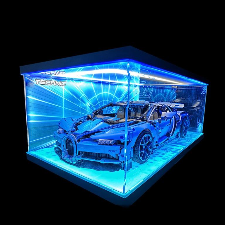  Acrylic Display case for Lego Bugatti Chiron 42083 (Lego Set is  not Included) (No Background)(US Stock) : Toys & Games