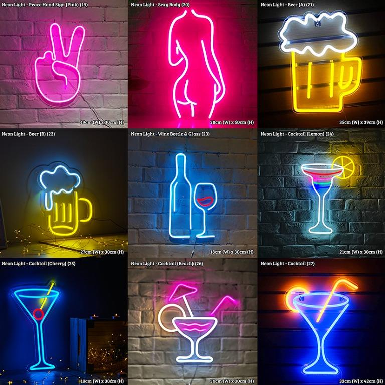 LED Neon Signs/ RGB Neon Lights/ Neon Display #1 to #50, Car ...