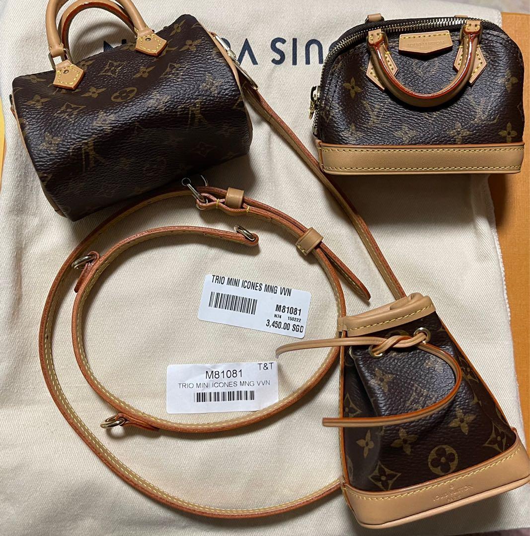 Louis Vuitton trio mini icones, Women's Fashion, Bags & Wallets
