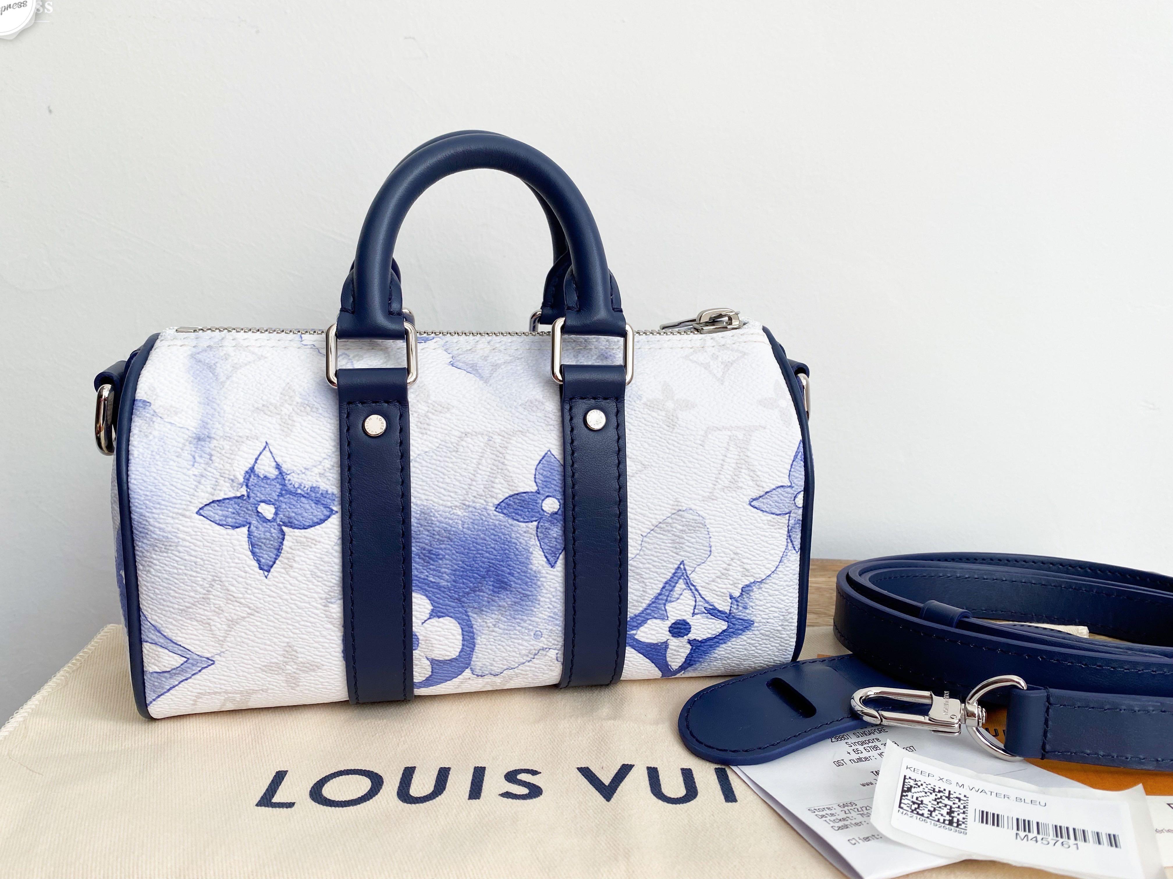 Louis Vuitton Bleu Monogram Watercolor Canvas City Keepall Bag