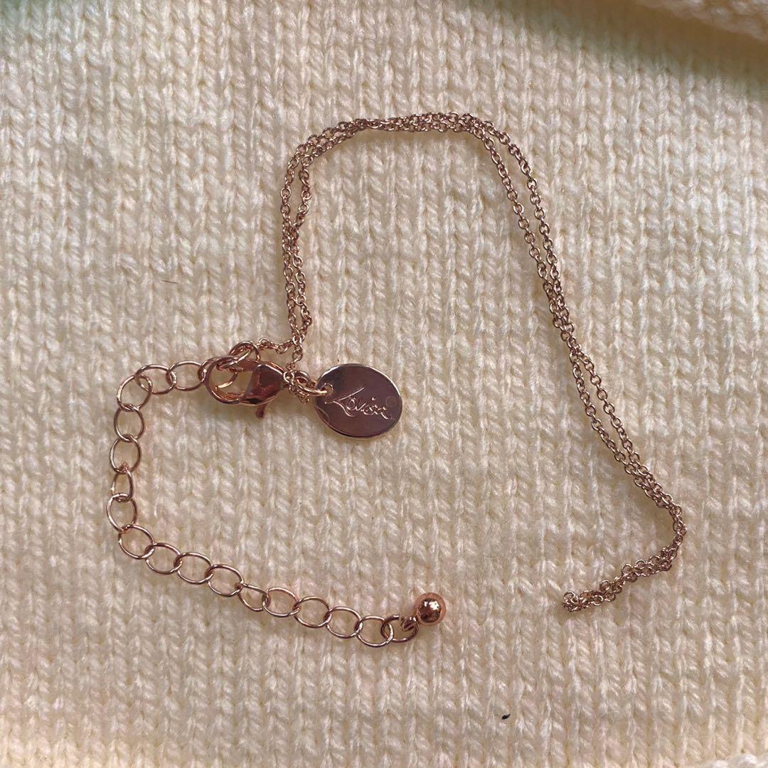 Rose gold plain chain sale
