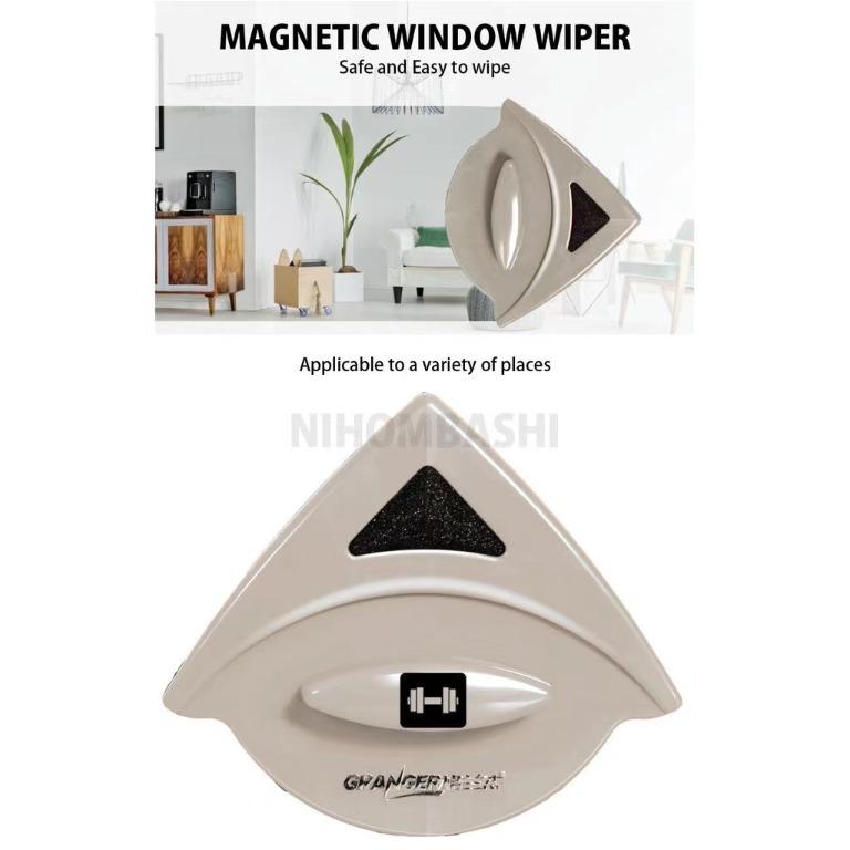 Home Window Wiper Glass Cleaner Tool Double Side Magnetic Brush