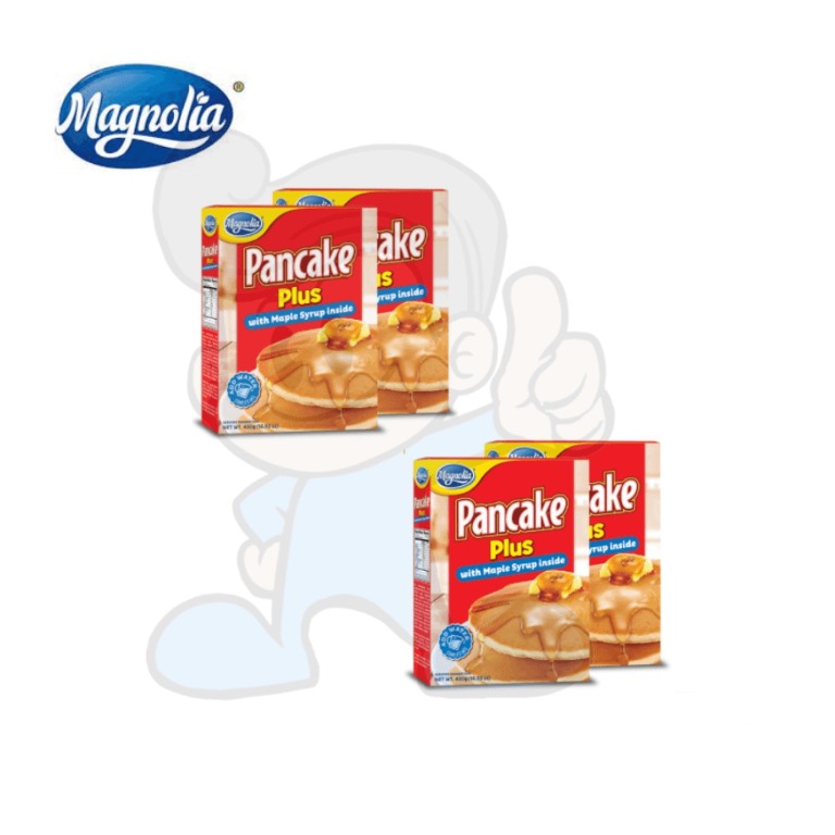 Magnolia Pancake Plus with Maple Syrup Inside (4 x 480g), Food & Drinks