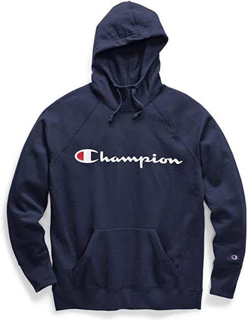 Navy blue and sale white champion jacket