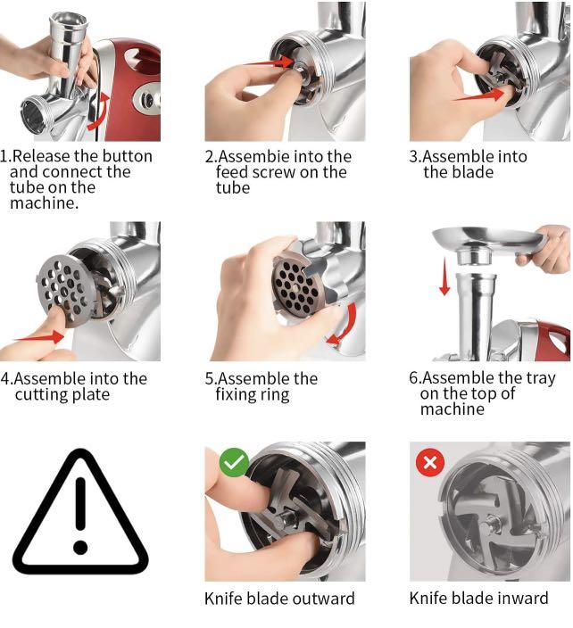 Nestling® Electric Meat Mincer Grinder and Sausage Maker,Powerful 2800