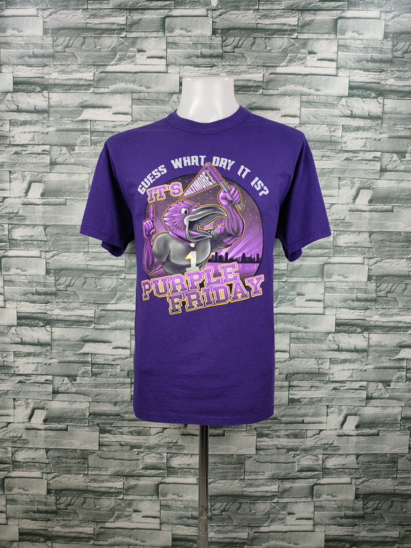 NFL Baltimore Ravens It's Purple Friday Purple Shirt, Men's Fashion