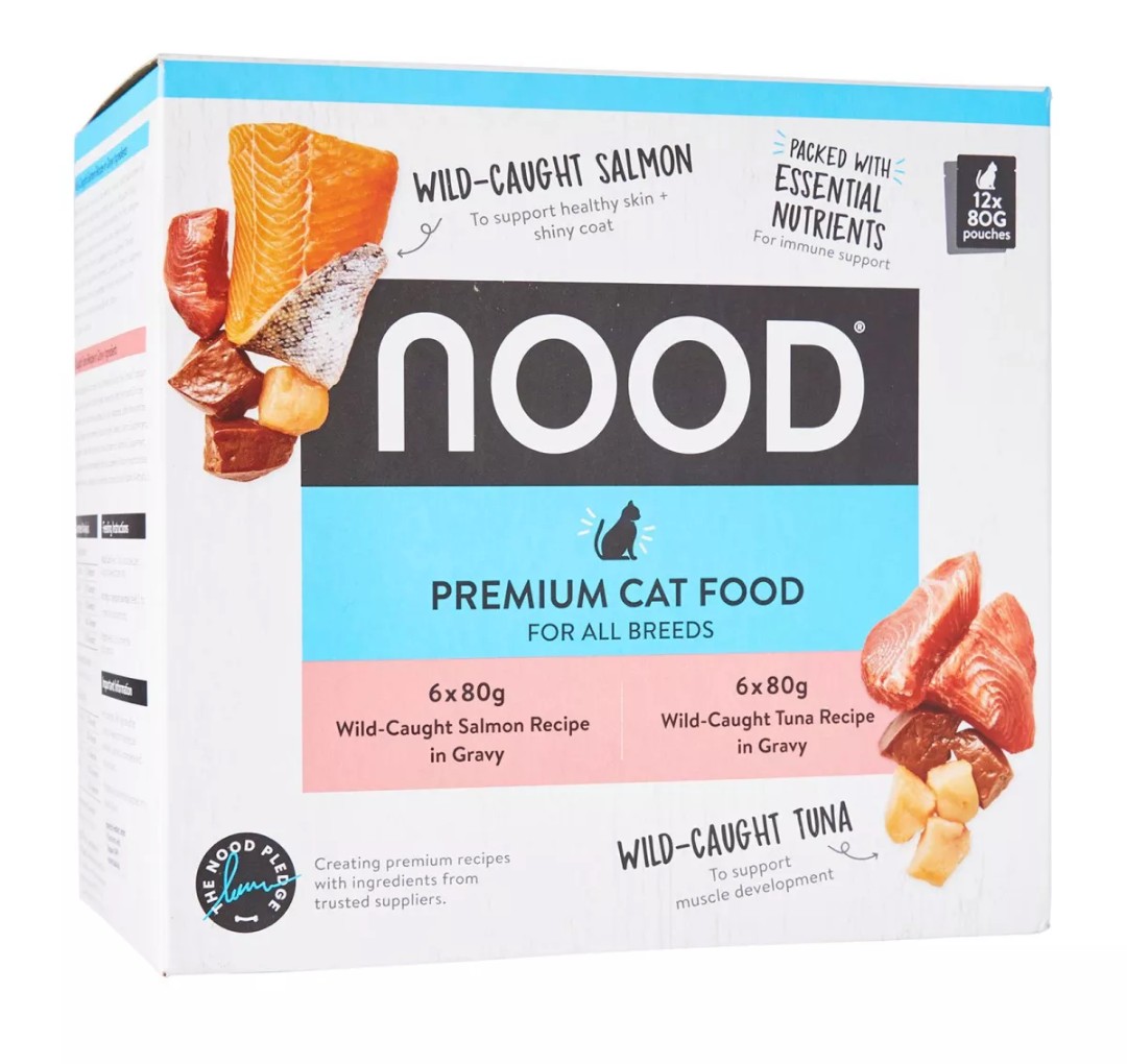 Nood cat wet food 10 packs (tuna & salmon), Pet Supplies, Pet Food on