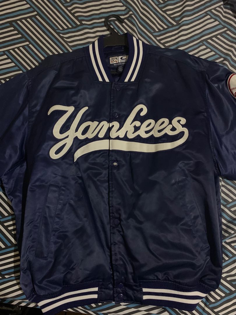 Lids New York Yankees Starter The Captain II FullZip Varsity Jacket  Navy   Green Tree Mall