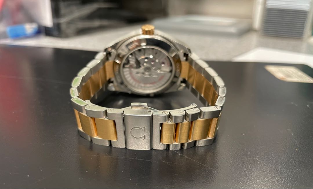 Omega Aqua Terra Half Gold Luxury Watches on Carousell