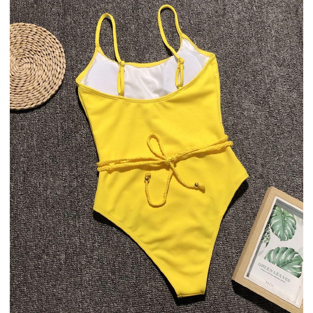 OnePiece Yellow Swimsuit, Women's Fashion, Swimwear, Bikinis — free download