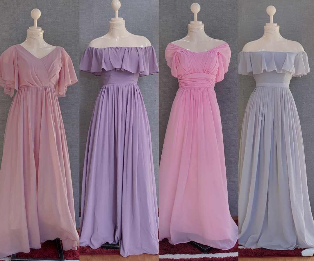 Pastel long gown