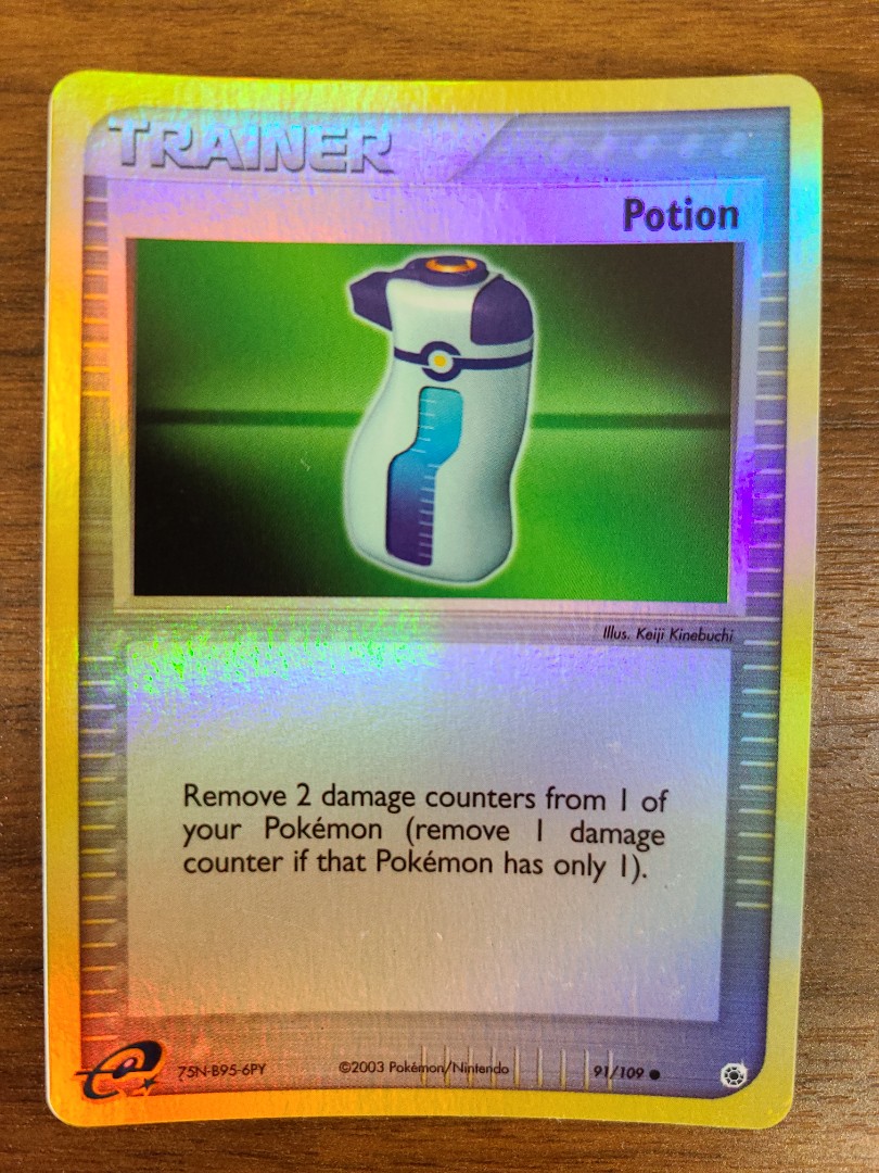 Potion Trainer 91/109 Reverse Holo Ruby and Sapphire Pokemon Card Game ...