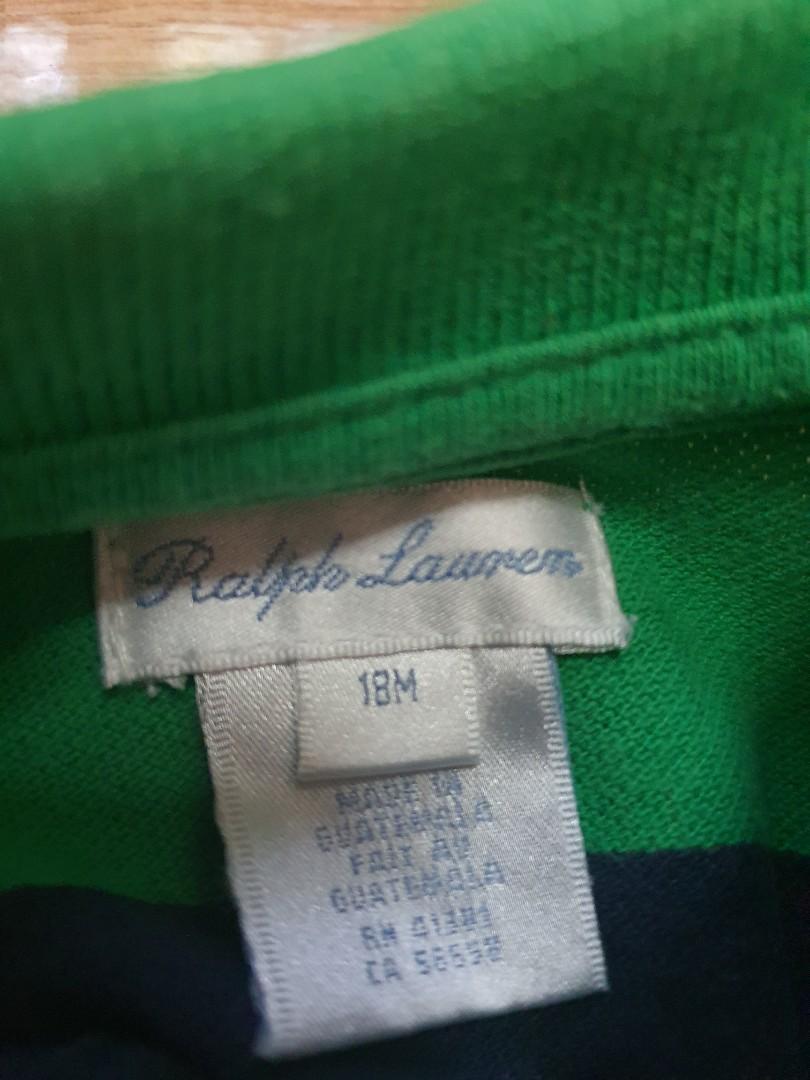Preloved original Ralph Lauren kids (Category: Babies & Kids Fashion) located in Muntinlupa City. Submitted by alt1818 (Listing ID 1148925270, Image 2). Description: #prelovedbabyboyclothes #prelovedralphlaurenkids #ralphlauren 💋size 18months 💋preloved authentic RL 💋Preloved.Preowned.Outgrown 💋Well used. 💋Price is based on item's condition. 💋Color may vary due to lighting condition 💋Please manage your expectations when buying preloved.
