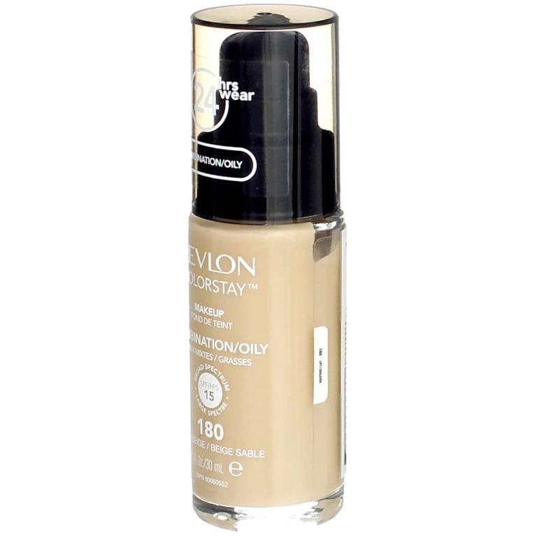 Revlon Colorstay Foundation 180 Sand Beige (Category: Makeup) located in Manila. Submitted by memorylanestore (Listing ID 1148865708, Image 1). Description: Oil-free formula gives full coverage for up to 24 hours. Shine free finish, comfortable all day wear. Buildable to full coverage. Formula provides a light comfortable feel. Specifically made for combination or oily skin to control oil absorption and shine. 30ml. This listing is for 3 foundati