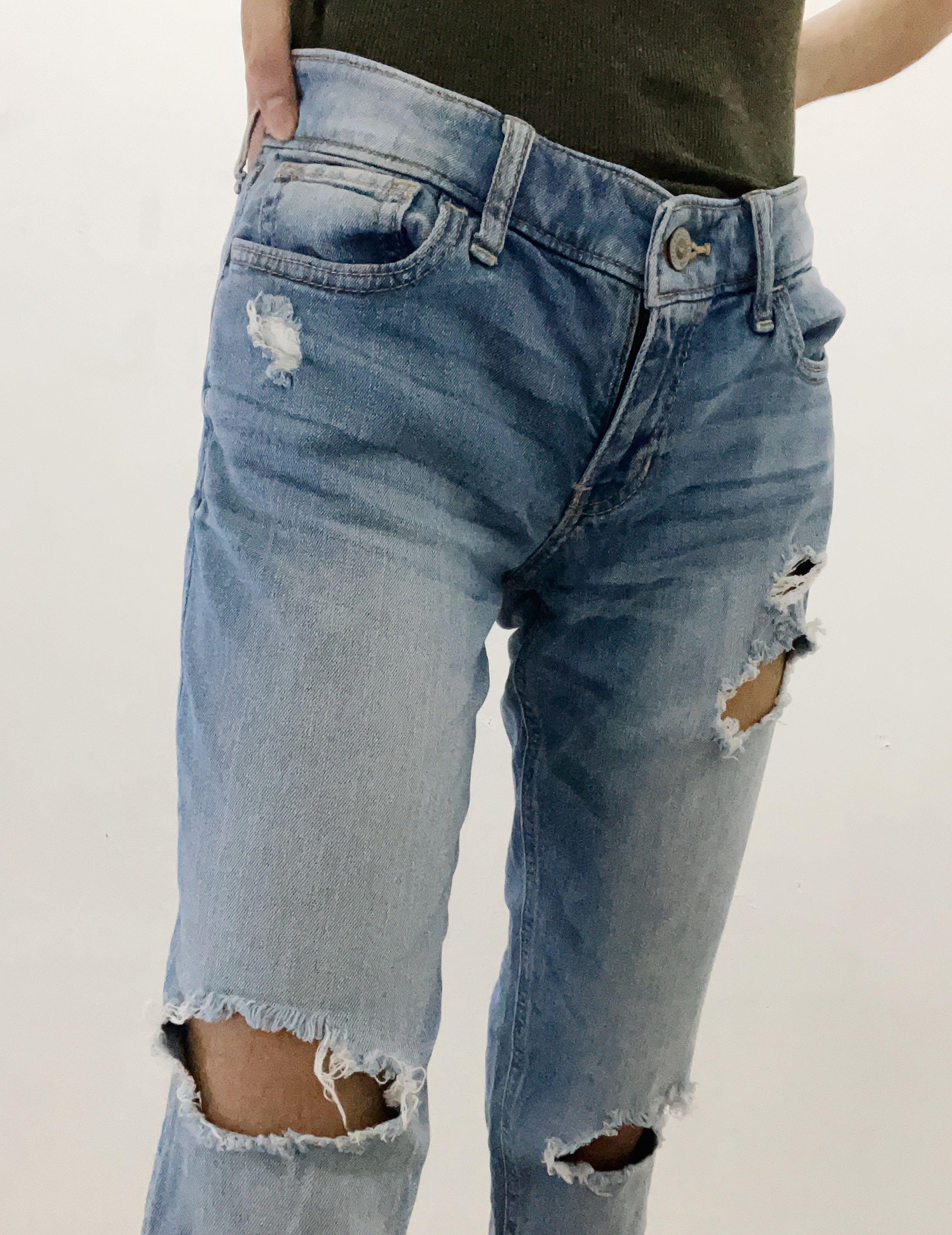 ripped black jeans hollister